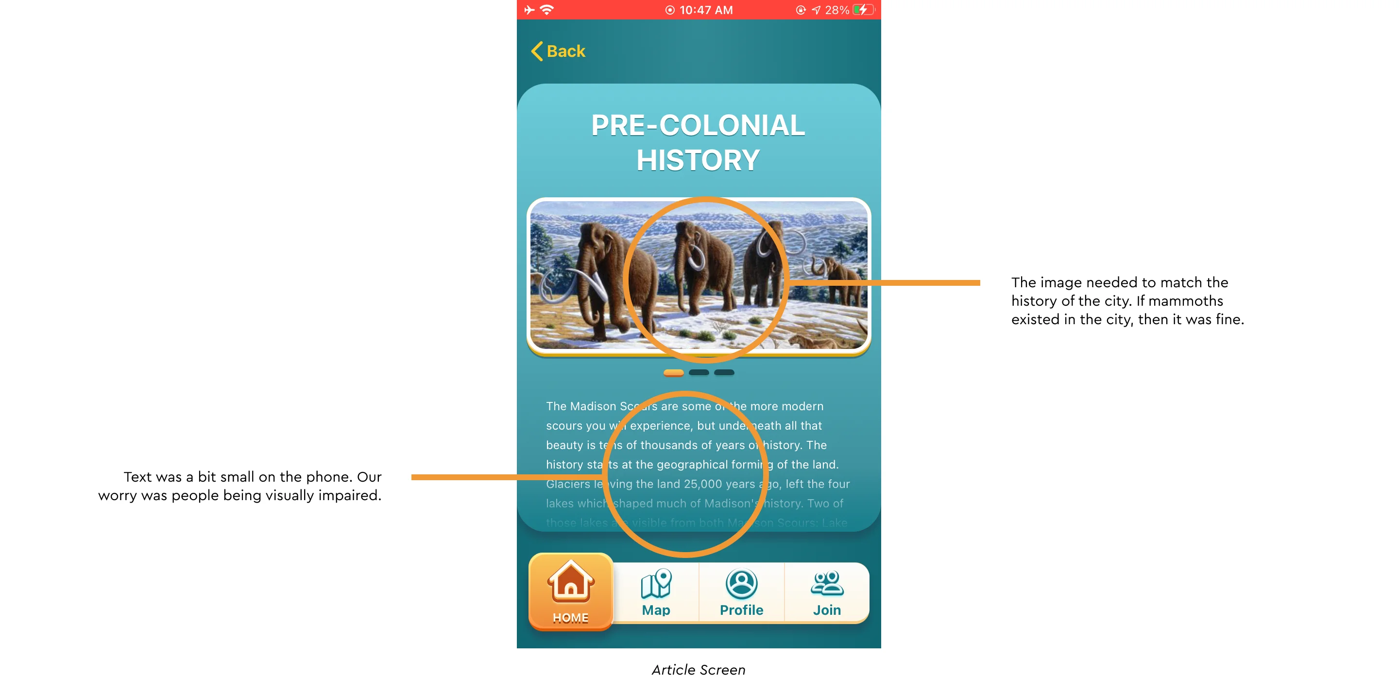 annotation article screen